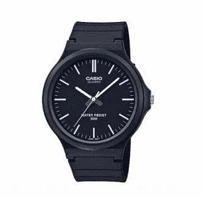 Casio MW-240-1EVDF Black Resin Strap Watch for Men
