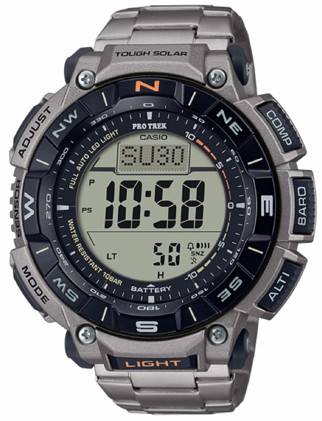 Casio Pro Trek PRG-340T-7DR Digital Stainless Steel Strap Watch For Men