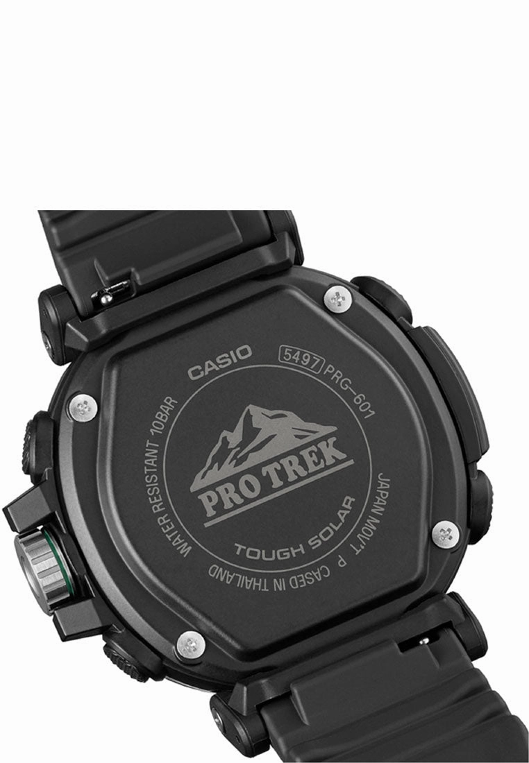 Casio Pro Trek PRG-601-1DR Digital Analog Rubber Strap Watch For Men