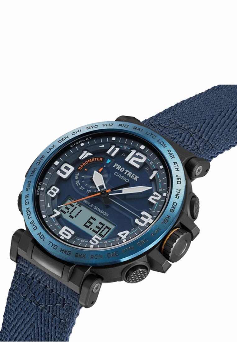 Casio Pro Trek PRG-601YB-2DR Digital Analog Nylon Strap Solar Watch For Men