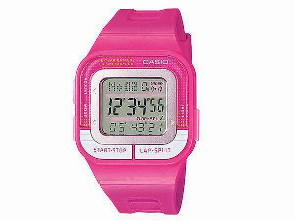 Casio SDB-100-4ADF Digital Pink Resin Strap Watch for Women