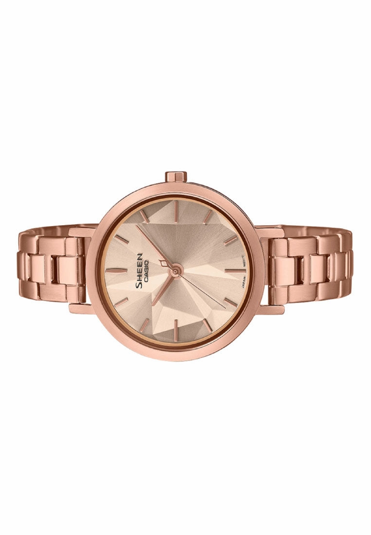 Casio Sheen SHE-4558PG-4A Analog Stainless Strap Watch For Women