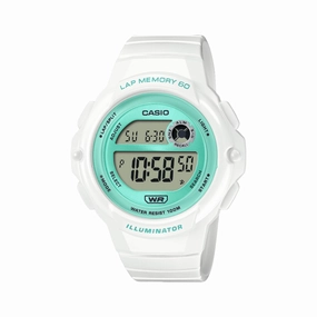Casio Standard Digital White Rubber Strap Watch LWS1200H-7A3