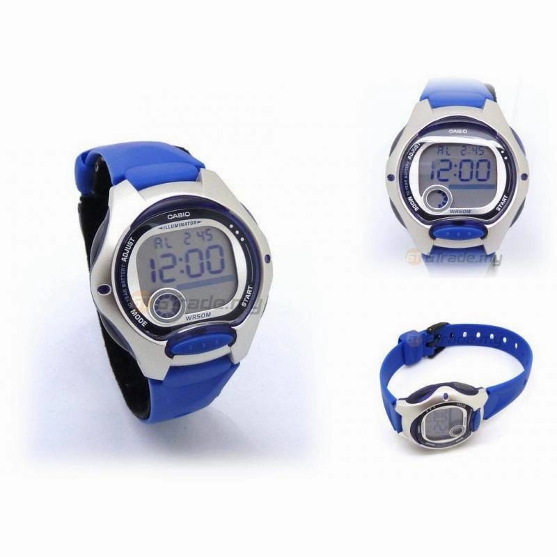 Casio Standard LW-200-2A Blue Resin Strap Watch for Women