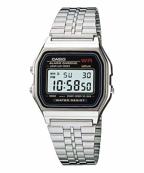 Casio Vintage A159WA-N1 Silver Stainless Watch Unisex