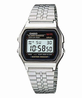 Casio Vintage A159WA-N1 Silver Stainless Watch Unisex