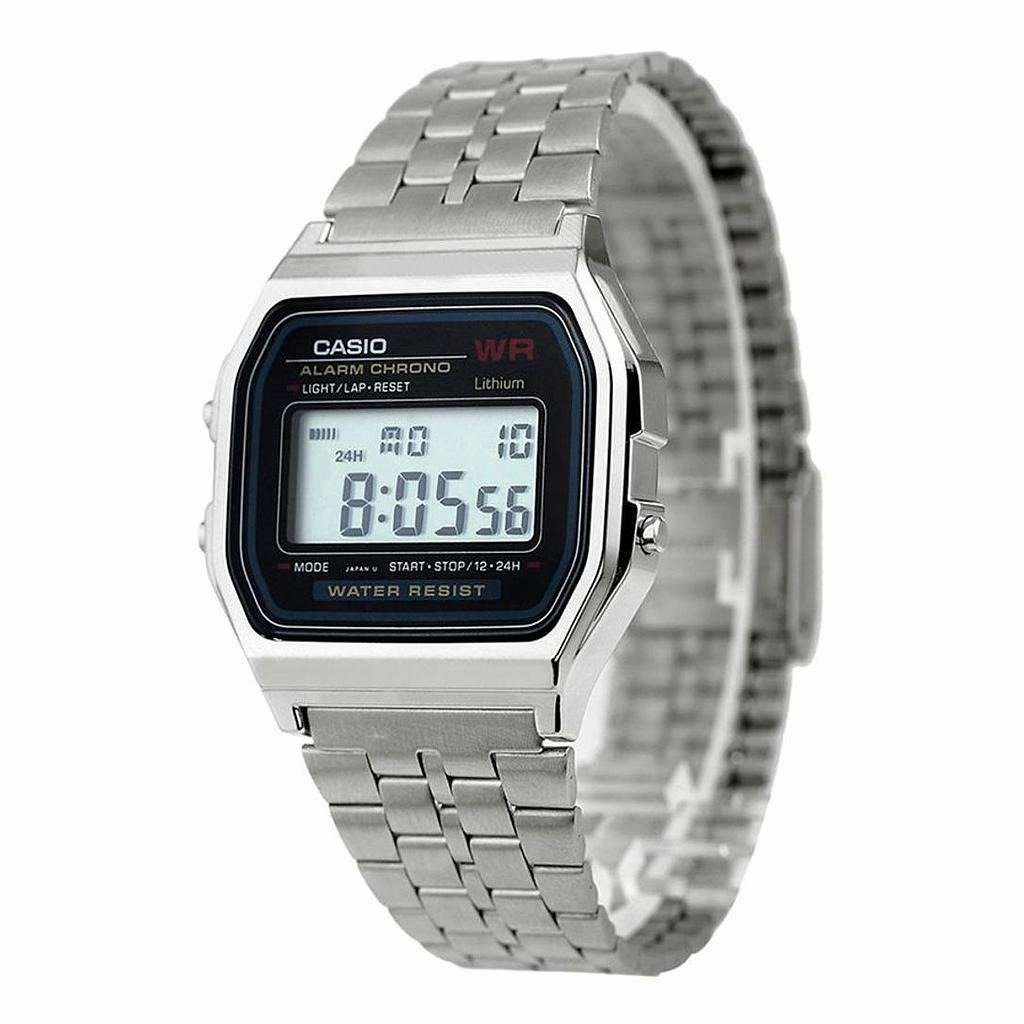 Casio Vintage A159WA-N1 Silver Stainless Watch Unisex