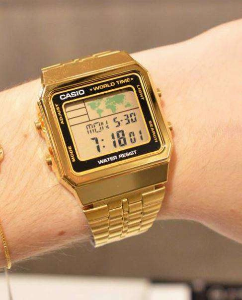 Casio Vintage A500WGA-1D Gold Plated Watch Unisex