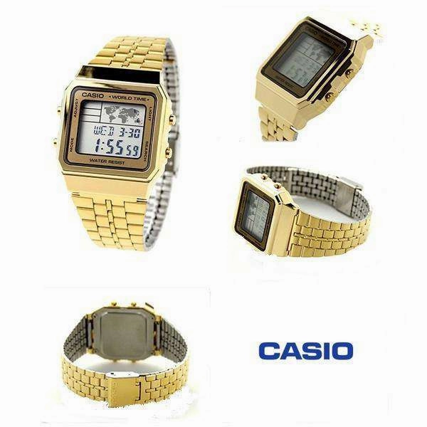 Casio Vintage A500WGA-9D Gold Plated Watch Unisex