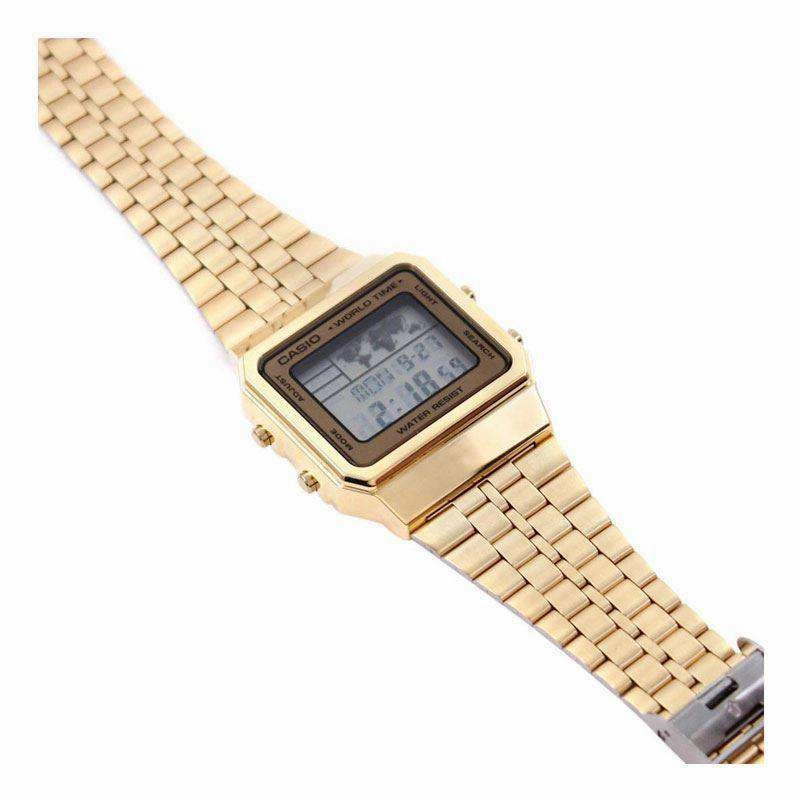 Casio Vintage A500WGA-9D Gold Plated Watch Unisex