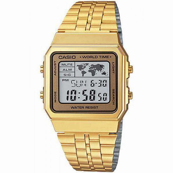 Casio Vintage A500WGA-9D Gold Plated Watch Unisex