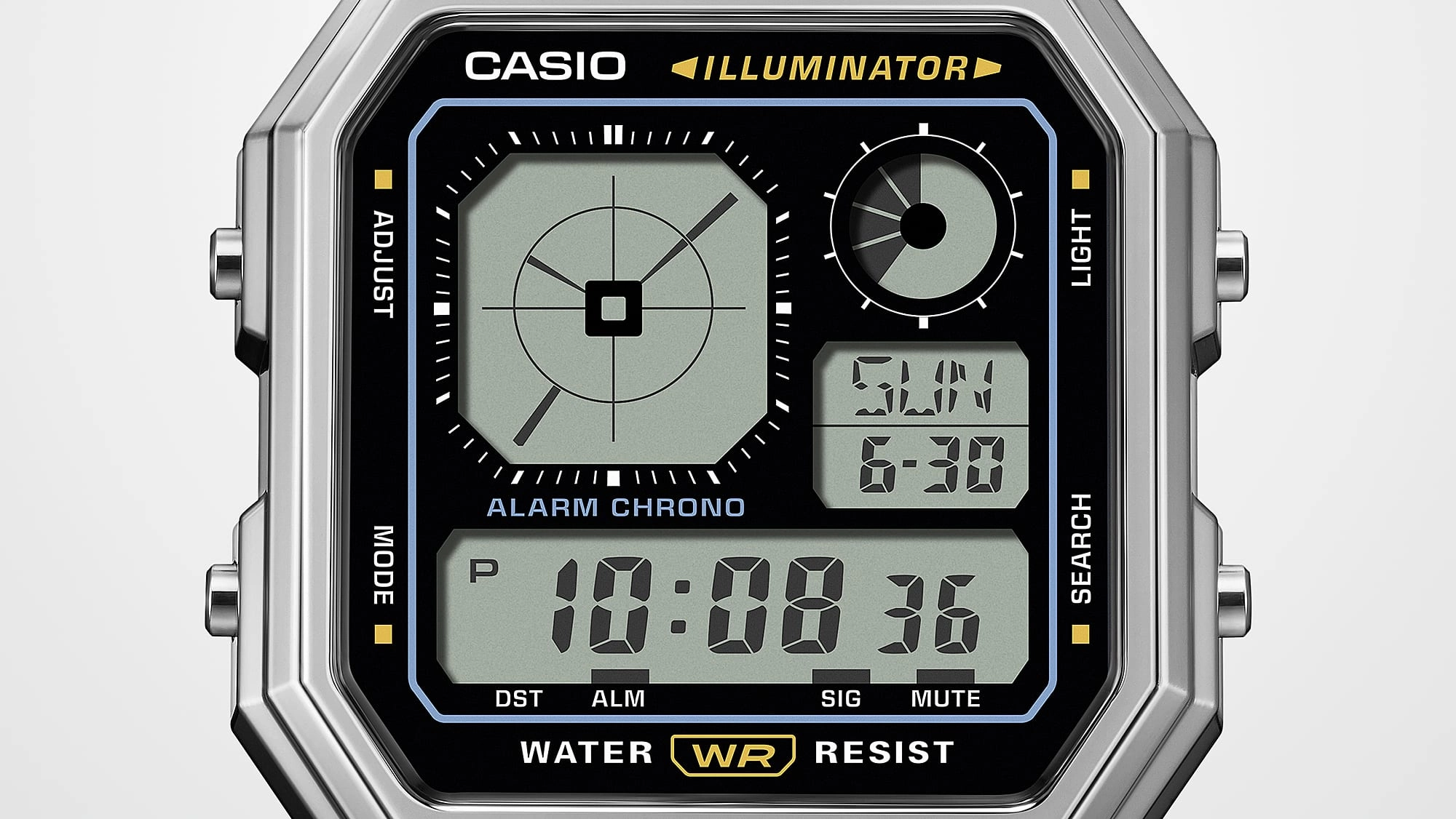 Casio Vintage Analog Display Stainless Steel Watch A130WE-1A