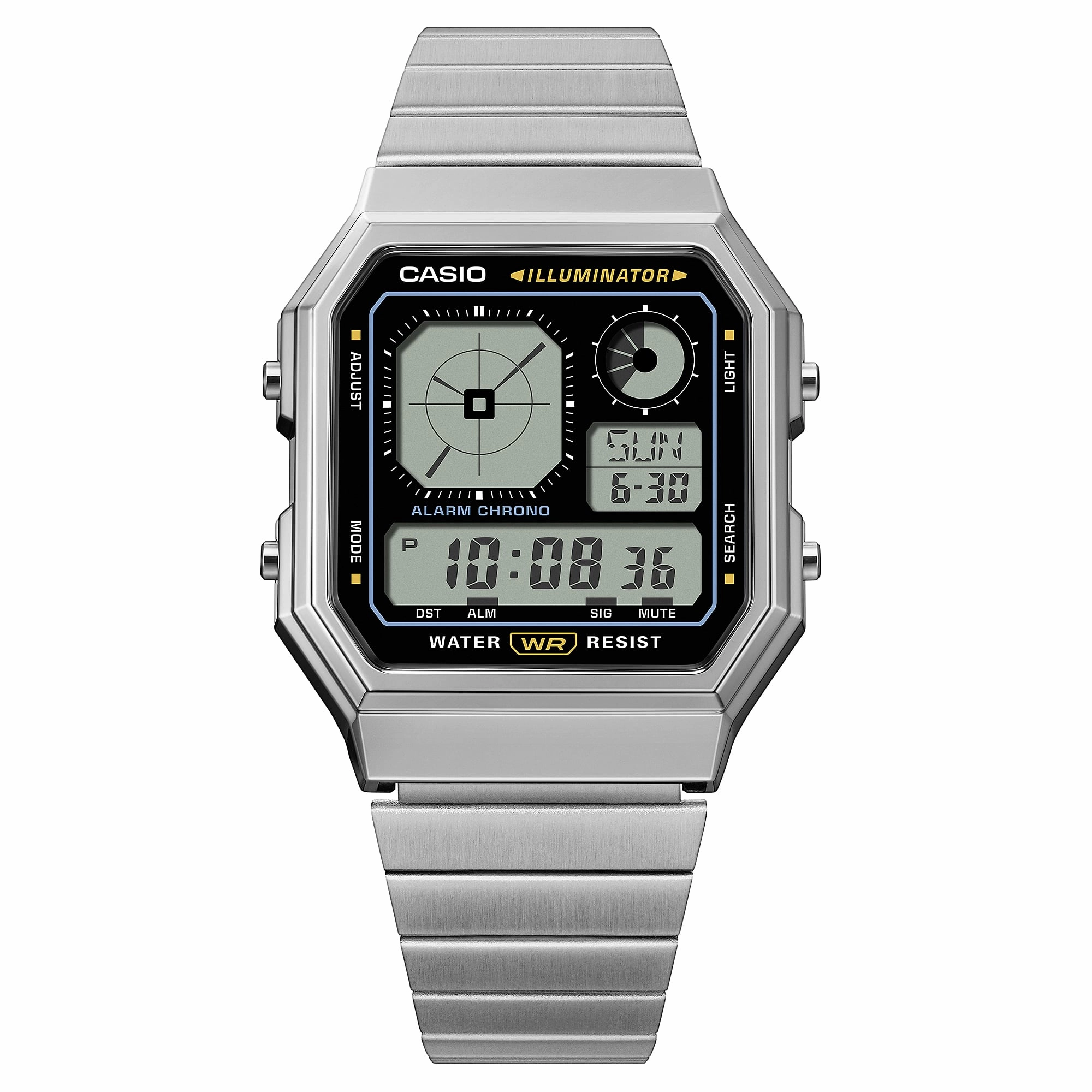Casio Vintage Analog Display Stainless Steel Watch A130WE-1A