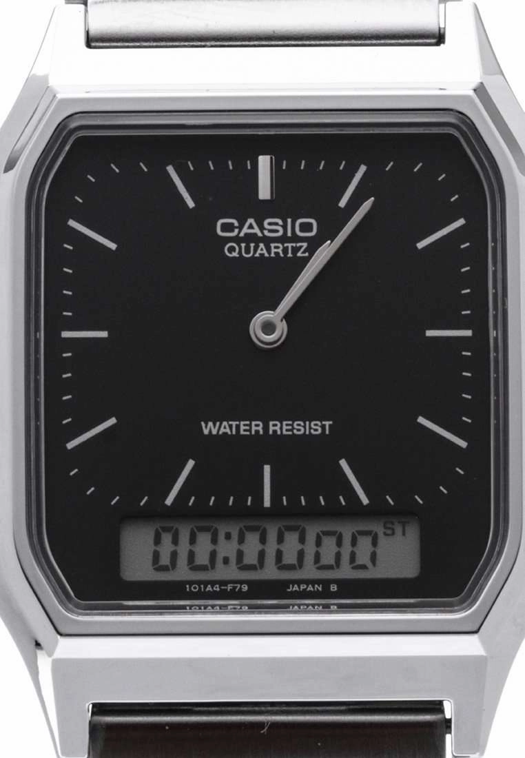 Casio Vintage AQ-230A-1DMQD Silver Stainless Watch For Men and Women