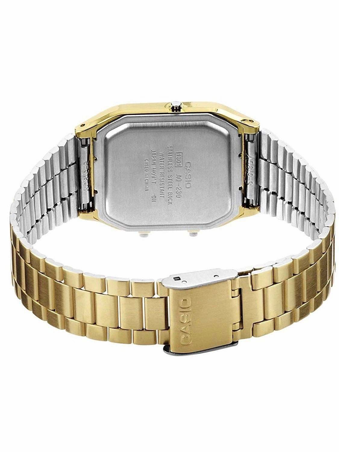 Casio Vintage AQ-230GA-9B Gold Plated Watch Unisex