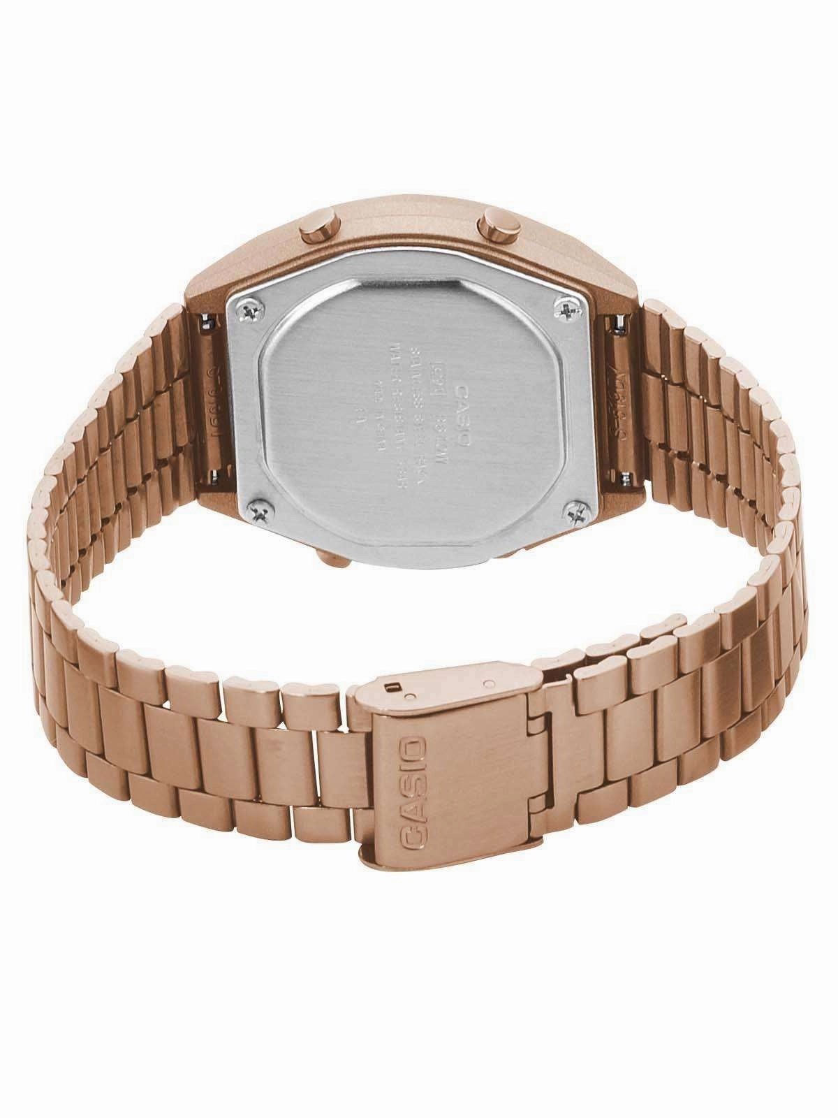 Casio Vintage B640WC-5A Rose Gold Watch for Men and Women