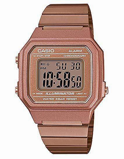 Casio Vintage B650WC-5A Rose Gold Watch for Men and Women