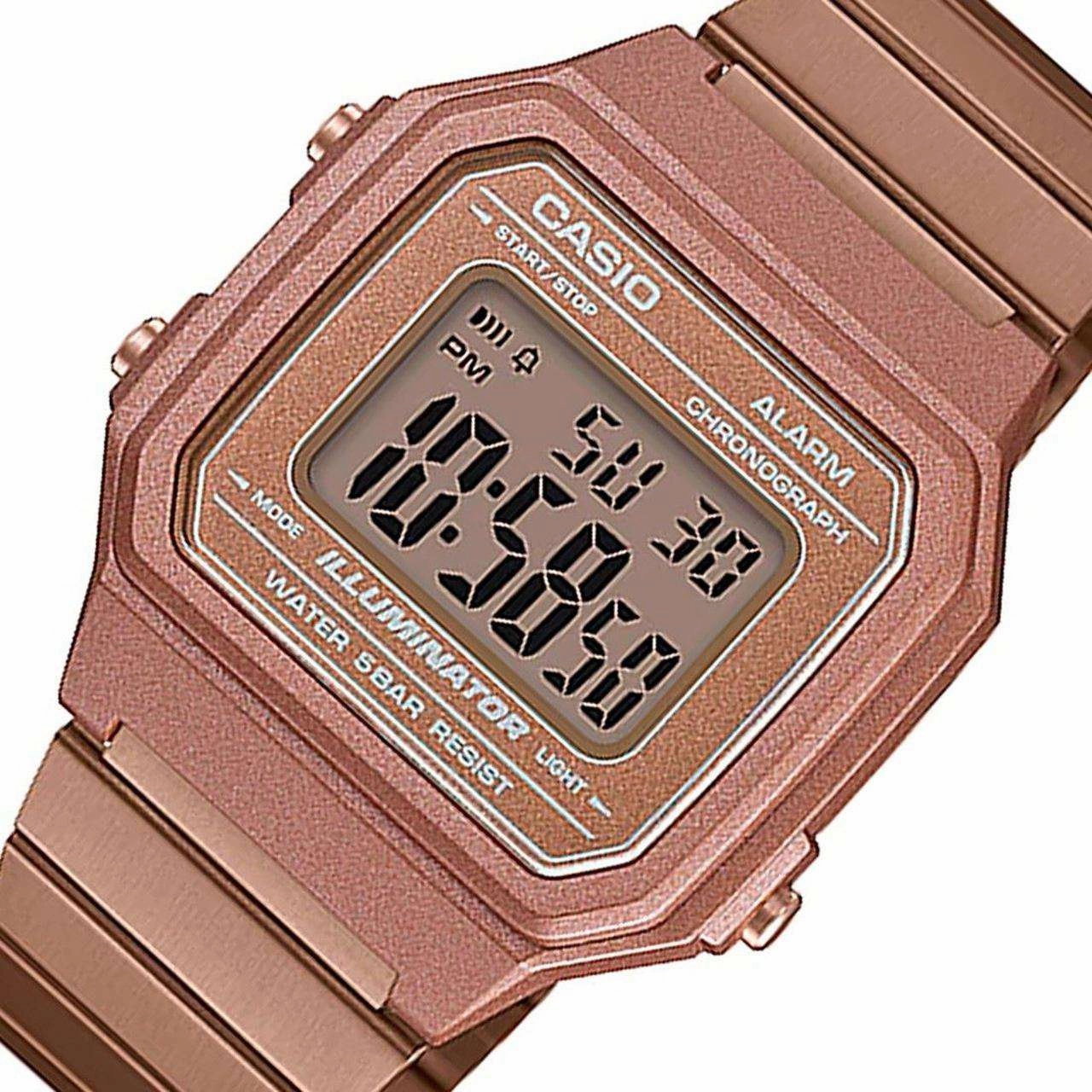 Casio Vintage B650WC-5A Rose Gold Watch for Men and Women