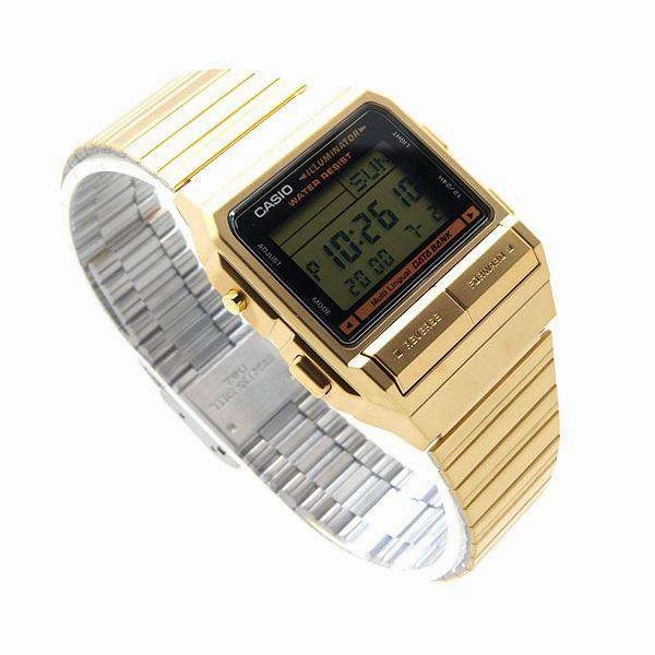 Casio Vintage DB-380G-1D Gold Plated Watch For Men and Women