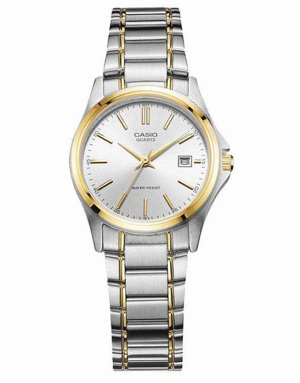 Casio Vintage LTP-1183G-7A Silver/Gold Plated Watch for Women