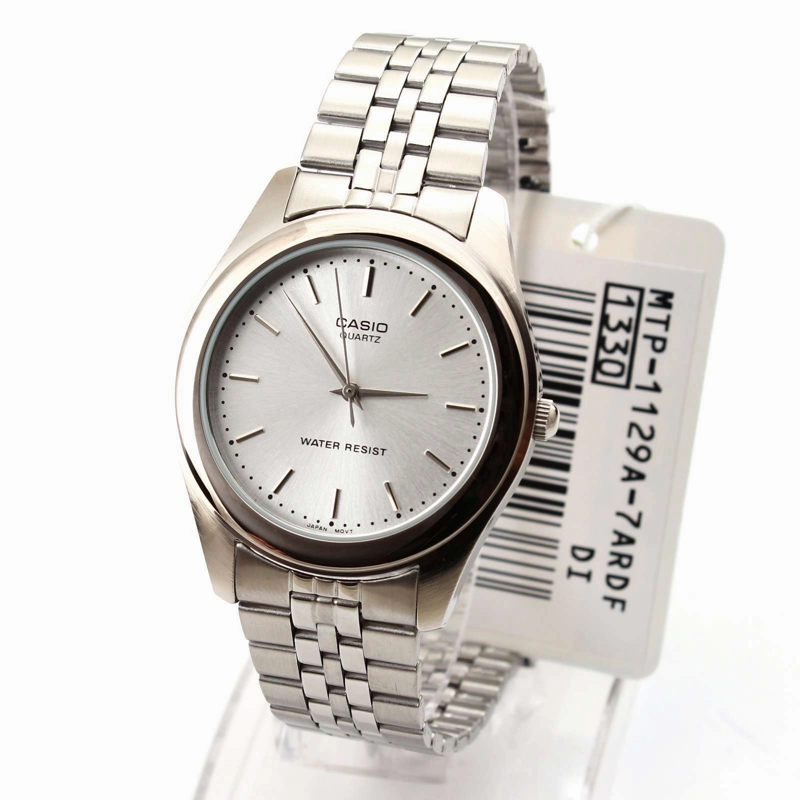 Casio Vintage MTP-1129A-7ARDF Silver Stainless Steel Strap Unisex Watch