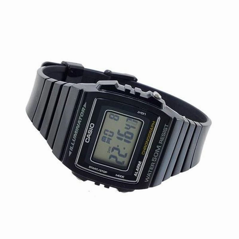 Casio W-215H-1A Black Resin Watch for Men and Women