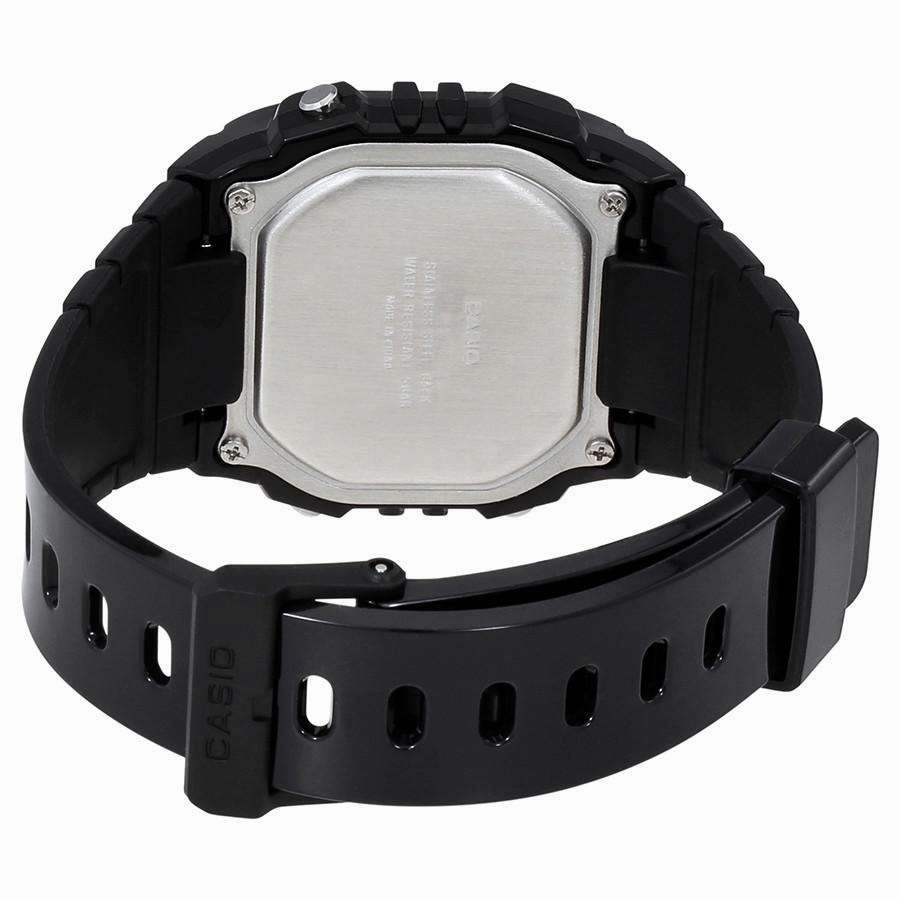 Casio W-215H-1A Black Resin Watch for Men and Women