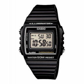 Casio W-215H-1A Black Resin Watch for Men and Women