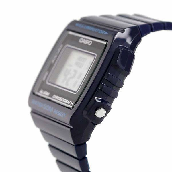 Casio W-215H-2A Navy Blue Resin Strap Watch For Men and Women