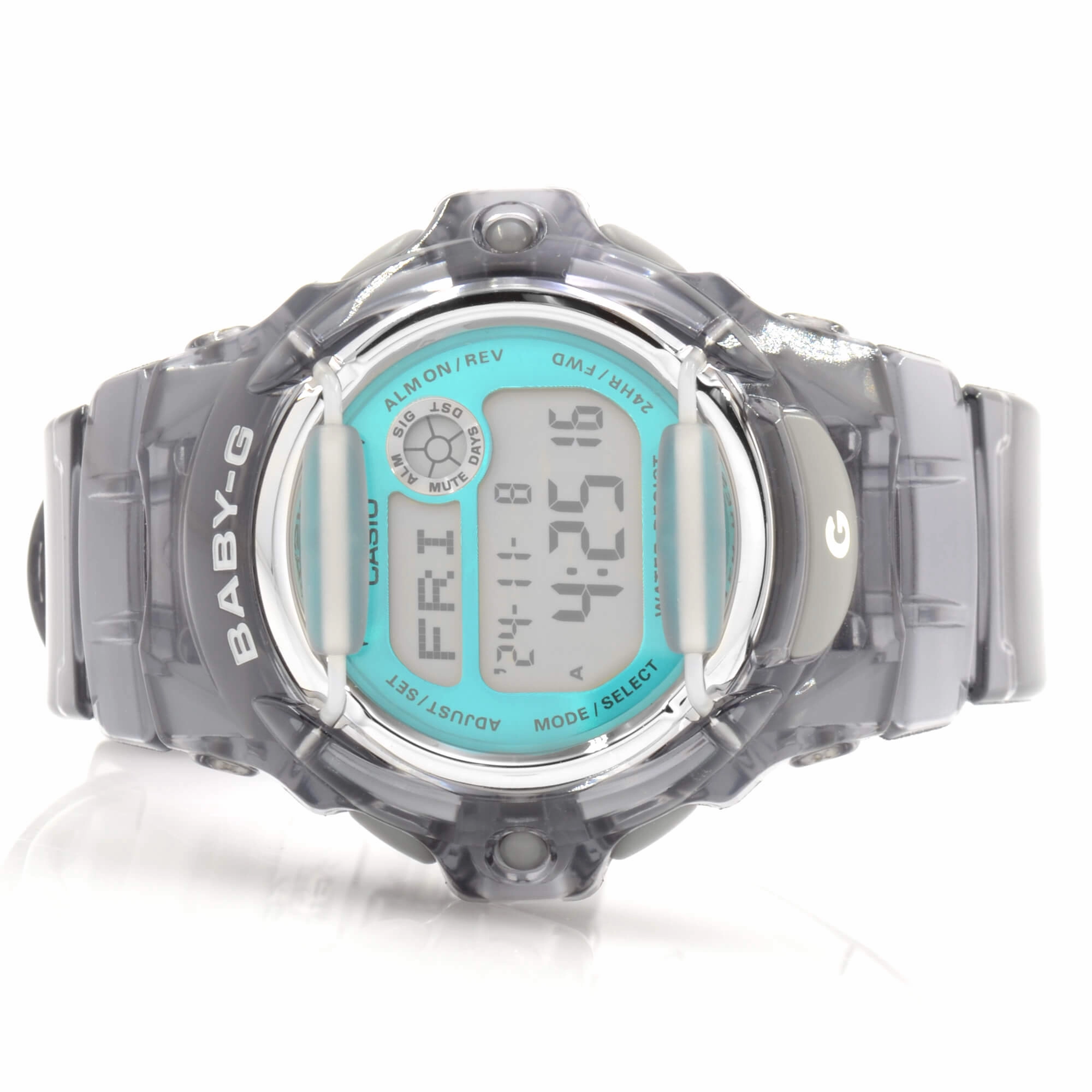 Casio Women's Digital Alarm Watch - Baby-G Quartz Teal & Grey Dial | BG169R-8B