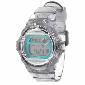 Casio Women's Digital Alarm Watch - Baby-G Quartz Teal & Grey Dial | BG169R-8B
