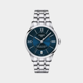Chemin Des Tourelles T-Classic Women Analog Blue Dial Automatic Stainless Steel Watch T0992071104800