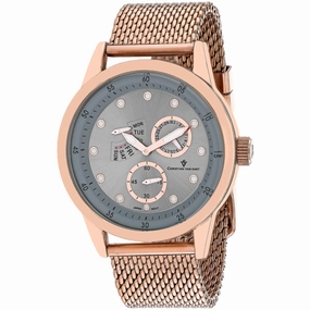 Christian Van Sant Men's Watch - Rio Quartz Silver Dial Rose Gold Bracelet | CV8718