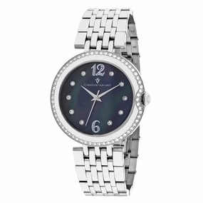 Christian Van Sant Women's Black MOP dial Watch
