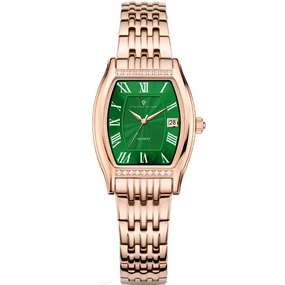 Christian Van Sant Women's Gemma Green Dial Watch