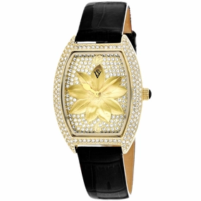 Christian Van Sant Women's Lotus Gold Dial Watch