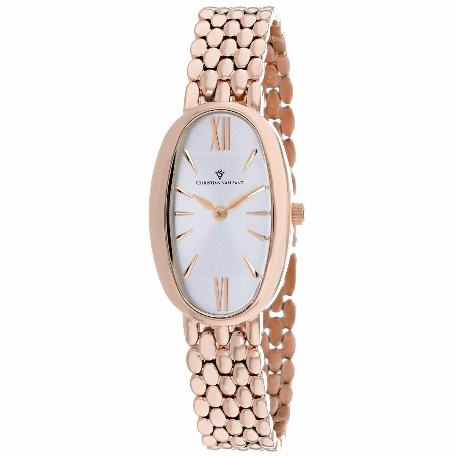 Christian Van Sant Women's Lucia Silver Dial Watch