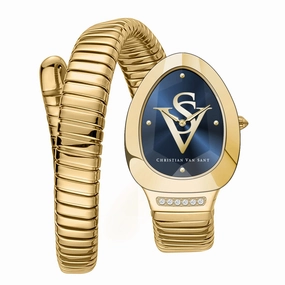 Christian Van Sant Women's Naga Blue Dial Watch