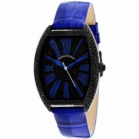 Christian Van Sant Women's Watch - Chic Quartz Black Dial Leather Strap | CV4845