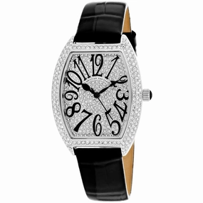Christian Van Sant Women's Watch - Elegant Quartz White Dial Leather Strap | CV4821B