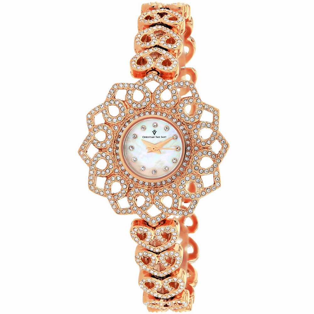 Christian Van Sant Women's White MOP dial Watch