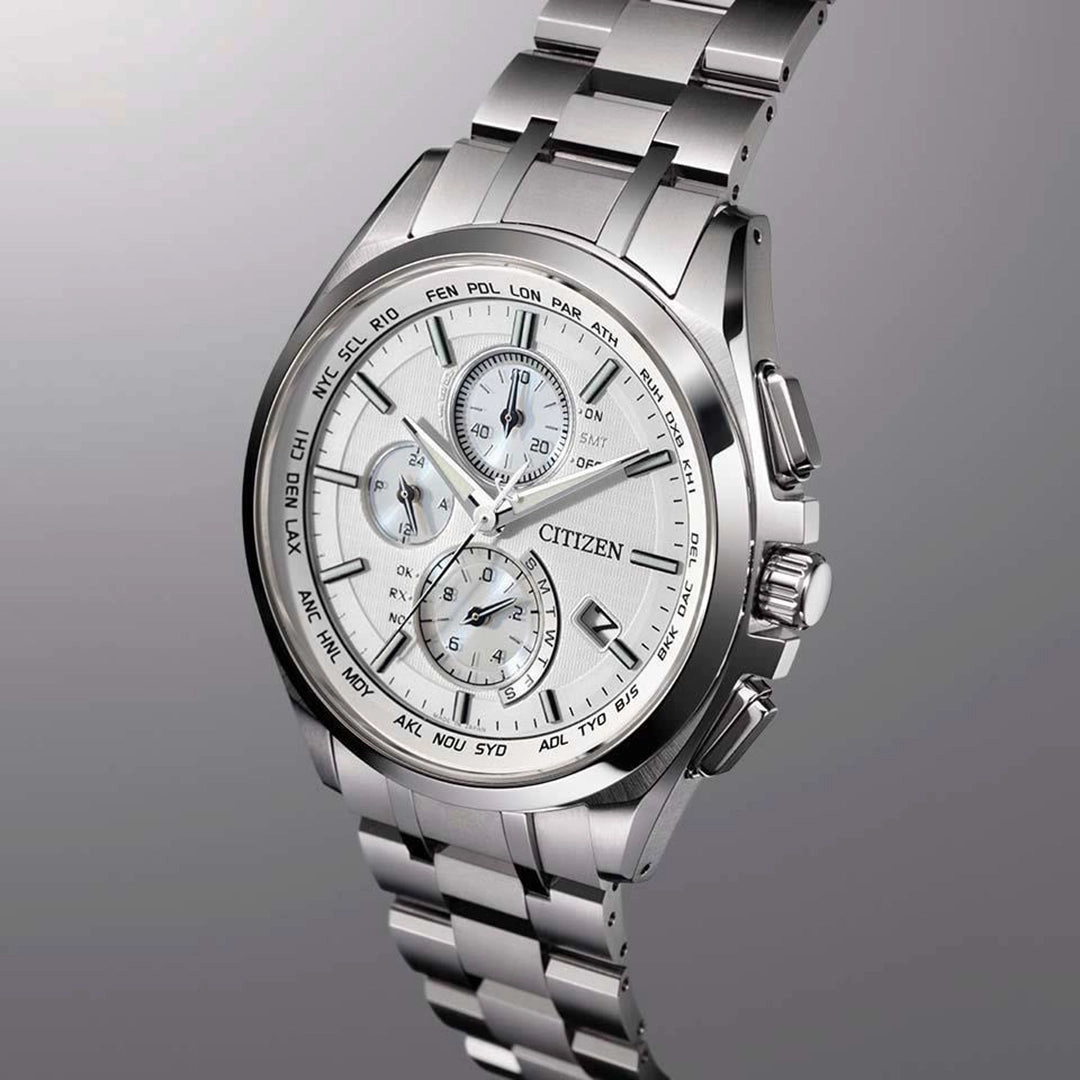 Citizen Attesa Radio Controlled Eco-Drive Titanium Watch AT8040-57A