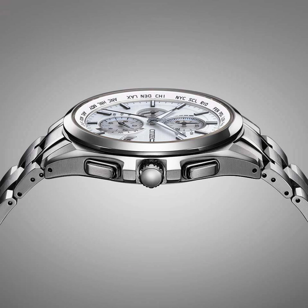 Citizen Attesa Radio Controlled Eco-Drive Titanium Watch AT8040-57A