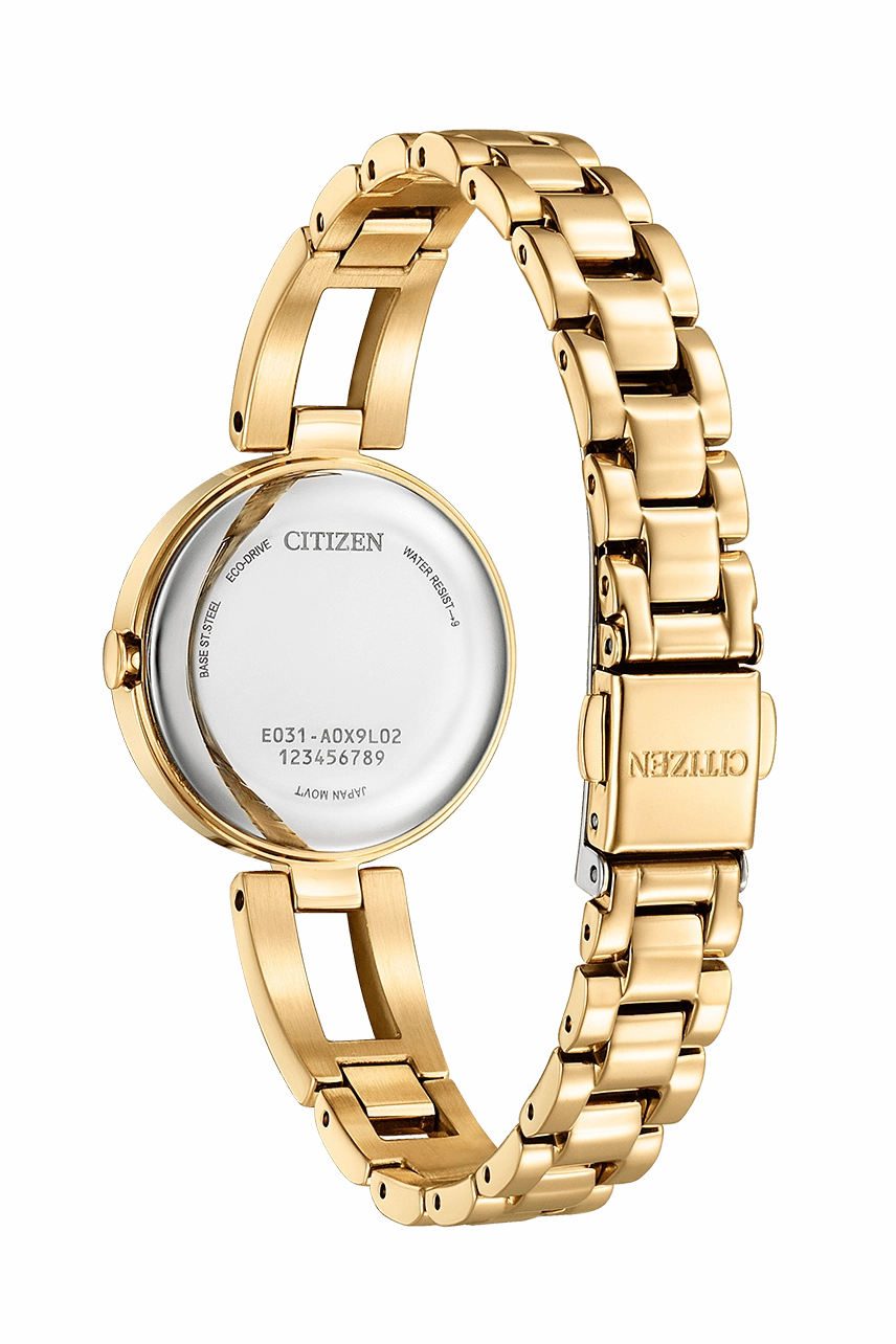 Citizen Eco-Drive Stainless Steel Pink Dial Watch EM0809-83Z