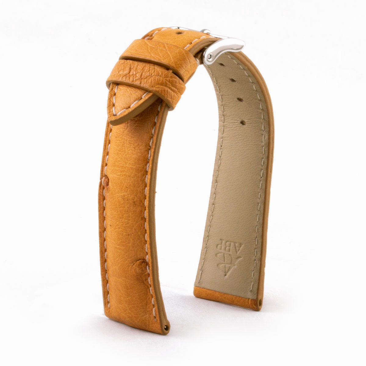 Classic "Essentials" watch band - Ostrich leather strap (blue, kaki, red, green...)