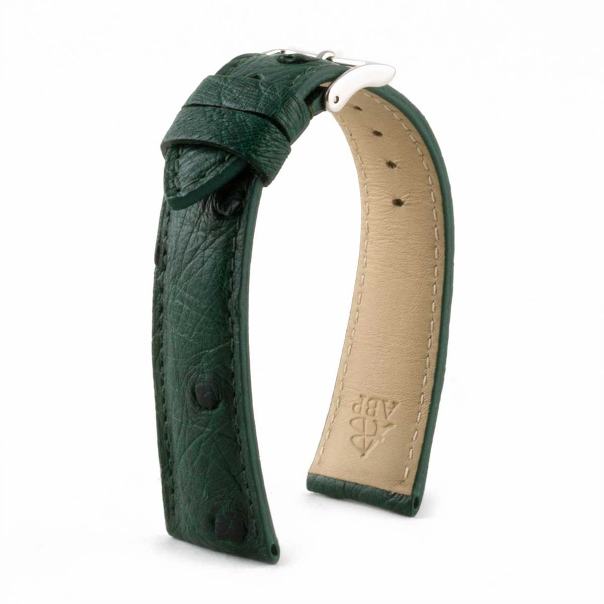 Classic "Essentials" watch band - Ostrich leather strap (blue, kaki, red, green...)