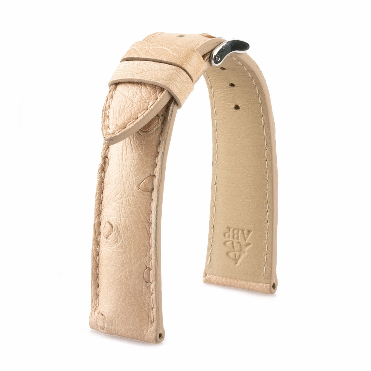Classic "Essentials" watch band - Ostrich leather strap (blue, kaki, red, green...)
