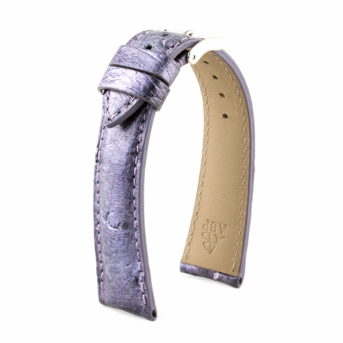 Classic "Essentials" watch band - Ostrich leather strap (blue, kaki, red, green...)