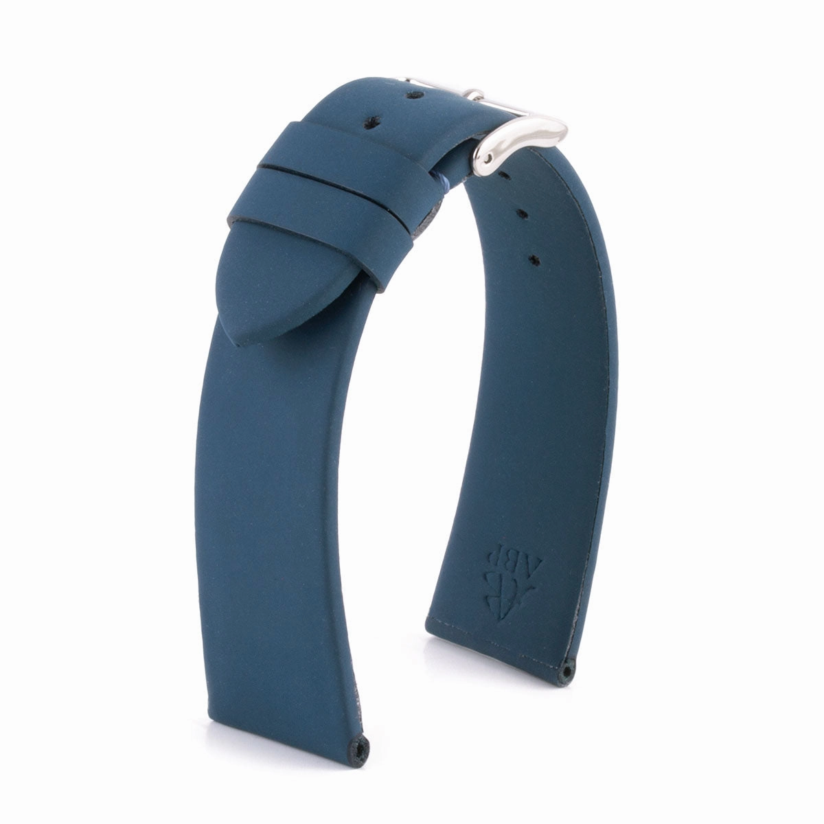 Classic "Essentials" watch band - Rubberized calf leather strap (black, grey, blue, green...)