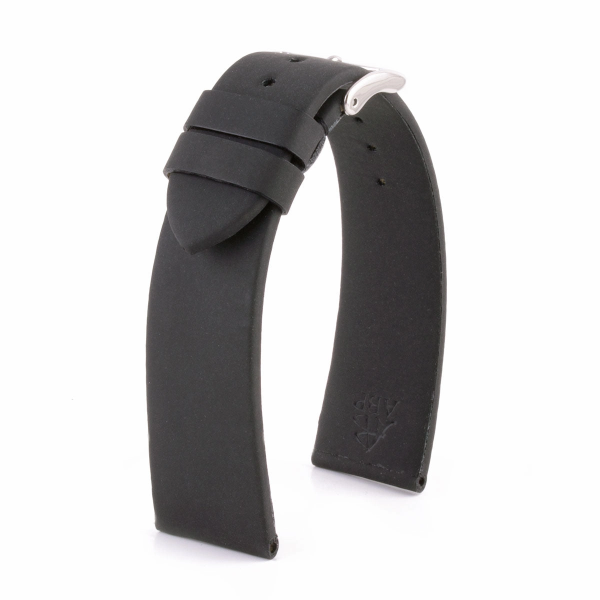 Classic "Essentials" watch band - Rubberized calf leather strap (black, grey, blue, green...)